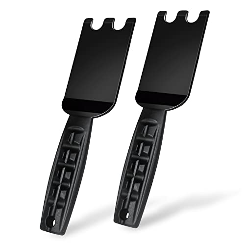 Nomiou 2 Pack Spatula Scraper for George Foreman Indoor Grills,Grill Cleaner Tool with Ergonomic Handle – Heat Resistant Tool for Panini Grill Press