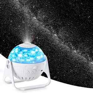 planetarium projector star projector galaxy projector-7 in 1 constellation projector,360° adjustable with planets nebulae moon, ceiling projector for kids room decor, night light ambiance-qbrand
