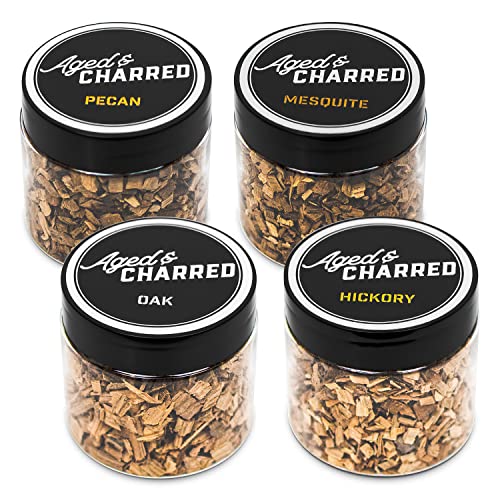 Save 10% on Wood Chips Bundle for Cocktail Smoker Kit: Variety + Bold 8-Pack for Whiskey Bourbon Smoking Kits and Smoker Tops by Aged & Charred