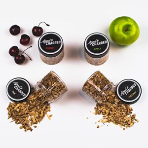 Save 10% on Wood Chips Bundle for Cocktail Smoker Kit: Variety + Bold 8-Pack for Whiskey Bourbon Smoking Kits and Smoker Tops by Aged & Charred