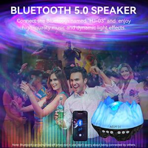 Northern Lights Aurora Projector, AGPTEK The Largest Coverage Area Galaxy Light Projector for Bedroom with Bluetooth Speaker & White Noise, LED Night Light for Kids Adults, Decor, Party