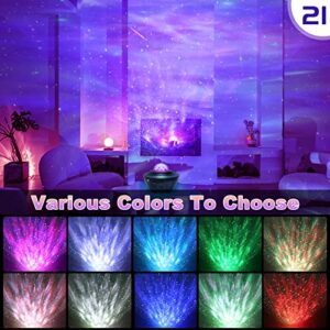 Aureday Star Projector, Galaxy Night Light Projector for Bedroom with APP/Remote Control, Starry Light Projector with Bluetooth Speaker for Baby Kids Adults Gaming Room/Decoration/Birthday/Party