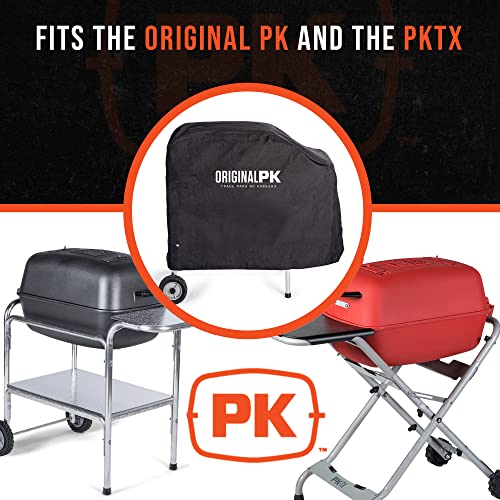 PK Grills PKOA-CSX-BS-X PK Original Lightweight Canvas Grill and Smoker Cover, Fits All PK Original Models, Black