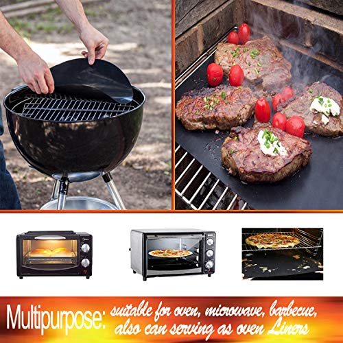 QH7 Grill Mat ，Oven Liner Non-Stick Reusable Barbecue BBQ Mat, Easy to Clean, Grill Mats For Outdoor Grill,70"x16" Cut to Any Size, for Gas Grill, Charcoal, Electric Grill, Heat Resistant