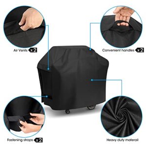 Unicook Grill Cover 55 Inch, New Version Heavy Duty Waterproof BBQ Cover, All Weather Resistant Shell with Rip-Proof Lining, Durable BBQ Grill Cover, Compatible with Weber Char-Broil Grills and More