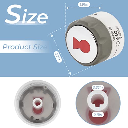 ArrogantF 91538 Lighted Control Knobs Replacements for Weber Some Summit 400/600 Grills E-470, E-670, S-460, S-470, S-660, S-670