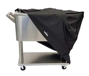 cooler cart cover – universal fit for most 80 qt rolling cooler (patio cooler on wheels, beverage cart, rolling ice chest, party cooler) protective cover, water proof