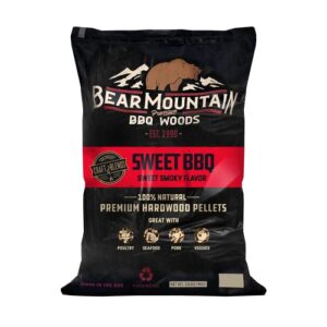 bear mountain premium bbq woods craft blend sweet bbq, 20 pound bag
