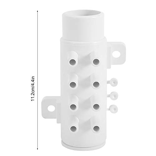 Yosoo Plumbing Manifold Water Separator, Spa Hot Spring Tub PVC Water Pipe 8 Port Plumbing Manifold for Bathtub