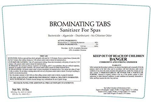 SpaChoice 472-3-9175 Tabs Hot Tub Bromine, 10-Pounds