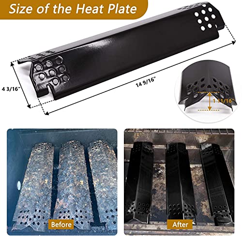 Grill Replacement Parts for Nexgrill 720-0896B 720-0896C 720-0882A 720-0896 720-0925 720-0896E, Burner Tubes, Heat Plate Shields, Carryover Tubes, Ignitors for Nexgrill 720-0925P Replacement Parts.