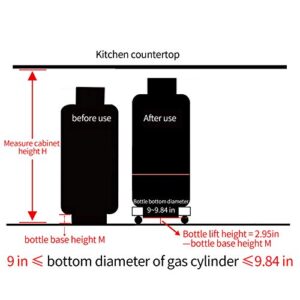 XIEEIX Movable Propane Cylinder Base, Fixed Propane Tank Tray with Brake Wheel, 5-30ib Gas Cylinder Fixed Shelf, Used for Gas Cylinder Consignment and Fixed Storage