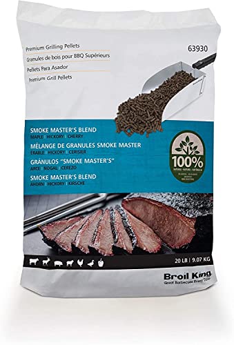 Broil King 63930 Smoke Master's Blend Hardwood Grilling Pellets, Wood