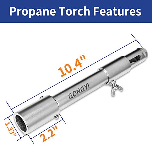 GongYi GY135 Forge Burner Furnace burner 135000 BTU 0-30 PSI Heavy Duty Stainless Steel 304