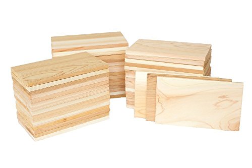 Case of 50 Small 3.5x7" Cedar Grilling Planks Plate Size - Restaurant Quantity