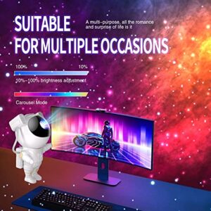 Star Projector Galaxy Night Light, Tiktok Astronaut Space Projector, Starry Nebula Ceiling LED Lamp with Timer and Remote, Kids Room Decor Aesthetic, Gifts for Christmas, Birthdays, Valentine's Day
