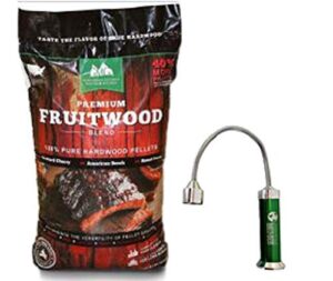green mountain grills fruitwood blend pellets with free grill light gmg-2003