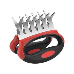 scn bear claws meat shredder-bbq claws stainless steel fork set for shredding pulling lifting pork chicken beef with heat insulated handel set of two barbecue grilling tool