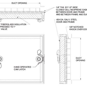 Acudor CD-5080 Duct Access Door 12 x 12