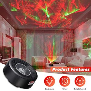 kapebow Halloween Christmas Projector Lights, Portable Galaxy Projector Night Light with Remote Control for Bedroom Ceiling/Gaming Room Decor, Northern Light Aurora Projector Gift for Kids/Adult