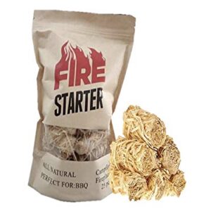 GTS Fire Starter for Charcoal and Firewood, Super Fast Lighting, Perfect for BBQ, Campfire and Fireplace, All Natural, Long 8-10min Burn, Waterproof and Sealed Pack, 25 pcs