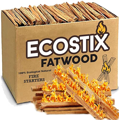 EasyGoProducts EGP-STIX-007 Eco-Stix Fatwood Fire Starter Kindling Firewood Sticks – Bulk Packaged Firestarters – 100% All Natural Resin Ocote 5LB, 5 Lbs