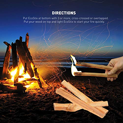 EasyGoProducts EGP-STIX-007 Eco-Stix Fatwood Fire Starter Kindling Firewood Sticks – Bulk Packaged Firestarters – 100% All Natural Resin Ocote 5LB, 5 Lbs