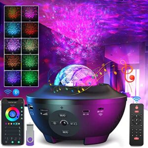 YETHKE Star Projector Galaxy Night Light Projector for Kids Adults, with WiFi Smart App Control and Bluetooth Music Speaker, Remote Control, Galaxy Projector for Bedroom/Decoration/Birthday/Party