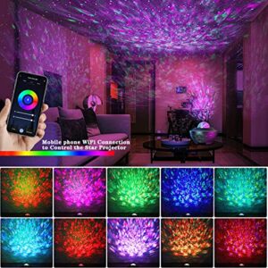 YETHKE Star Projector Galaxy Night Light Projector for Kids Adults, with WiFi Smart App Control and Bluetooth Music Speaker, Remote Control, Galaxy Projector for Bedroom/Decoration/Birthday/Party