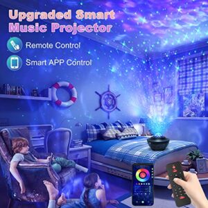 YETHKE Star Projector Galaxy Night Light Projector for Kids Adults, with WiFi Smart App Control and Bluetooth Music Speaker, Remote Control, Galaxy Projector for Bedroom/Decoration/Birthday/Party