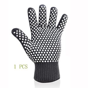 BBQ Grill Glove, Pot Holder Oven Mitts (1PCS) Heat Resistant Cooking Glove, Fireproof Resistant Designed Oven Glove for Welding, Barbecue