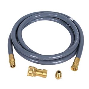 gassaf 10 feet 1/2″ id natural gas and propane gas quick connect hose kit -quick disconnect gas connect with 1/2 female pipe thread x 1/2 female swivel flare-csa certified