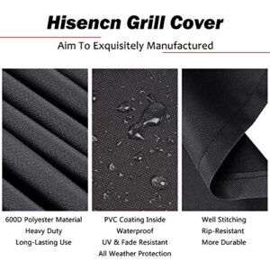 Hisencn DB Grill Cover for Green Mountain GMG Daniel Boone Prime WiFi Smart Control Grills, Full Length Pellet Grill Covers, Heavy Duty Waterproof Fade-Resistant