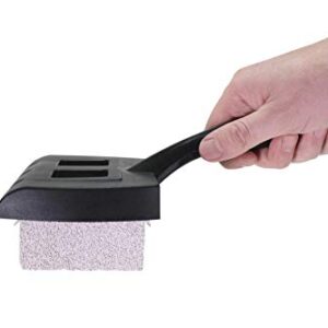 Tamwell 4 Grill Griddle Pumice Stone Cleaning Bricks Complete with Handle Suitable for BBQ, Kitchen and Household Cleaning