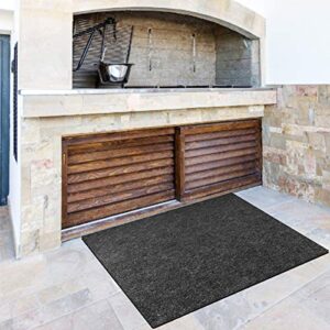 under grill mat, fire pit mat, fireplace hearth rug, deck and patio grill mat, non slip protection mat flame resistant pad for fireplace, stove protection
