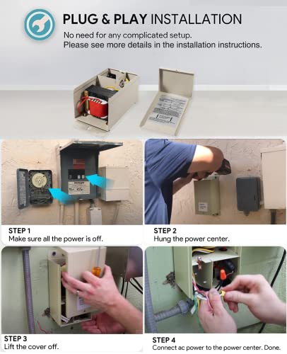 sixcow 520556 Power Center for Pentair IntelliChIor Pool and Spa Automatic Control System Models IC20, IC40, IC60 for Salt ChIorine Generator Systems