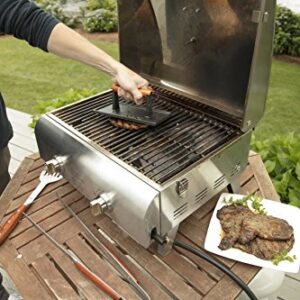 Cuisinart CGPR-221, Cast Iron Grill Press (Wood Handle) & CMD-108 Melting Dome, 9",Stainless steel