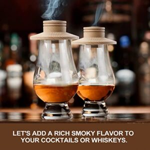 AIEVE Cocktail Smoker for Infuse Cocktail, Cocktail Smoking Kit for Drinks Homemade Whiskey Smoker Bourbon Old Fashioned Smoker Kit with Cheery Chips, As an Excellent Gift for Your Loved