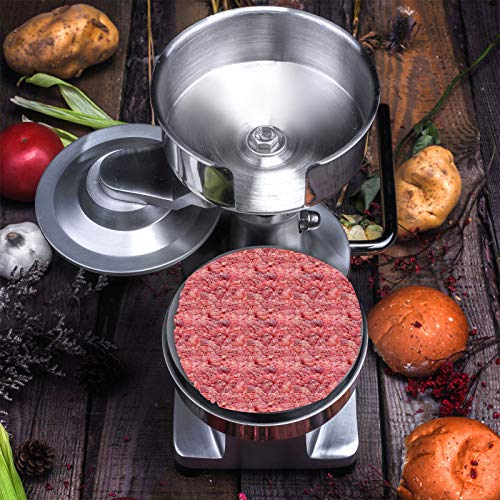 ZICA Commercial Hamburger Patty Maker 150mm/6inch Stainless Steel Burger Press Heavy Duty Hamburger Press Meat Patty Maker Hamburger Forming Processor with 500 Pcs Patty Papers