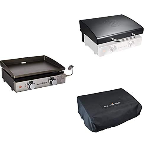 Blackstone 22 inch Griddle Combo - Blackstone 22" Portable Gas Griddle - 22" Table Top Griddle Hood - 22" Heavy Duty Griddle Cover