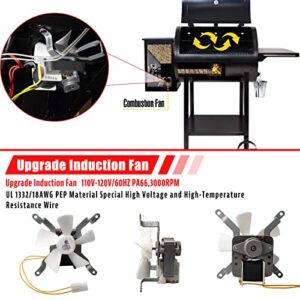 Village Smoker Upgrade Grills Induction Fan Fit for All Pit Boss/Traeger (Except Scout, Ranger, PTG) Grills Fan Motor Compatible with Camp Chef Pellet Grills/Z Grills Pellet Grills