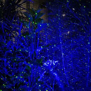 Dalanpa Firefly Garden Lights Star Projector with Blue Nebula Outdoor Decoratice Lighting