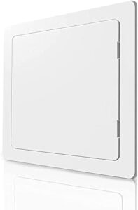 access panel for drywall – 12 x 12 inch – wall hole cover – access door – plumbing access panel for drywall – heavy durable plastic white (12 x 12)