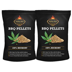 lumber jack100 percent hickory bbq grilling pellets 40 lb bag