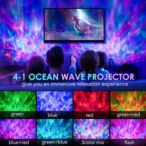 Galaxy Light Projector for Bedroom, White Noise Star Projector Light,Remote Led Galaxy Light Ceiling Projector,Bluetooth Music Galaxy Projector Night Light for Kids,Galaxy Night Light for Kids Gifts