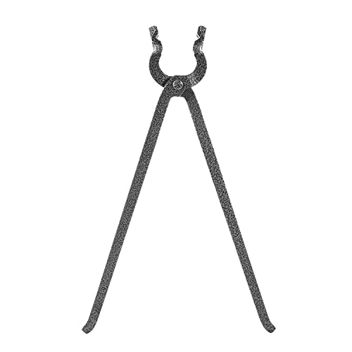 Blacksmith 5/8-inch Bolt Jaw Tongs Anvil Vise Forge Tongs for Railroad Spikes, for 5/8-Inch Round & Square Bar