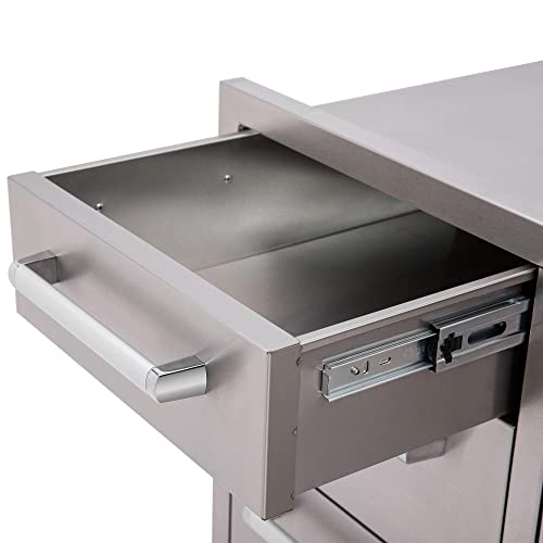 Bonfire Outdoor Kitchen Triple Drawer & Trash Drawer Combo, 304 Stainless Steel, CBATDT