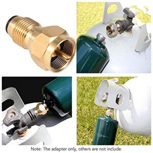 Joywayus 1LB Tank Gas Propane QCC1 Regulator Valve Propane Refill Adapter,1 Gas Connector 6 Propane Bottle Caps Universal for All 1 lb Propane Tank Small Cylinders Outdoor BBQ Kit