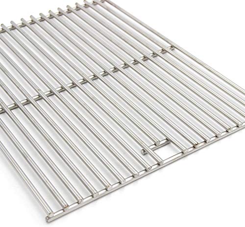 Hongso 17 3/8" Solid 304 Cooking Grill Grid Grate for Home Depot Nexgrill 720-0830H, Charbroil 466446015, 463241113, 463446017, 466446015, 466446115, Master Forge 1010037 Gas Grills, 2 Pack, SC1712