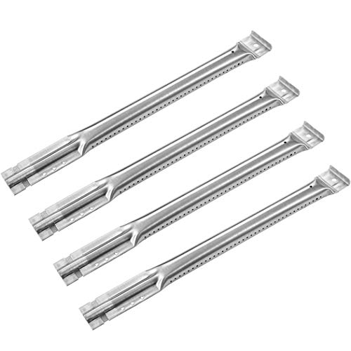 YIHAM KB890 Gas Grill Replacement Parts Tube Burner for Charbroil, Kenmore, Members Mark 720-0691A, Duro 740-3003-BI, Kirkland 720-0439, Master Chef, Nexgrill, 14 3/8 inch, Set of 4